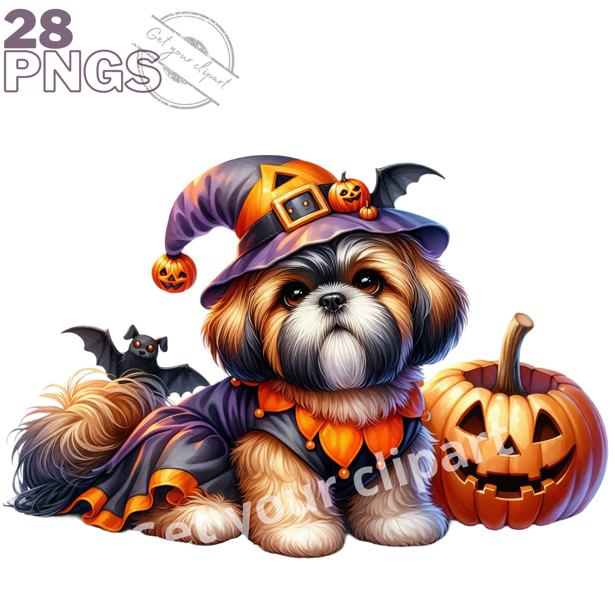 Halloween Dogs Clipart Bundle, Dog Clipart, Halloween Dog, Halloween ...