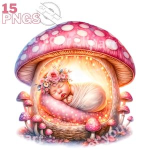 Set mit Babyparty-Illustrationen, Cliparts im Aquarellstil für alle Ihre kreativen und professionellen Projekte