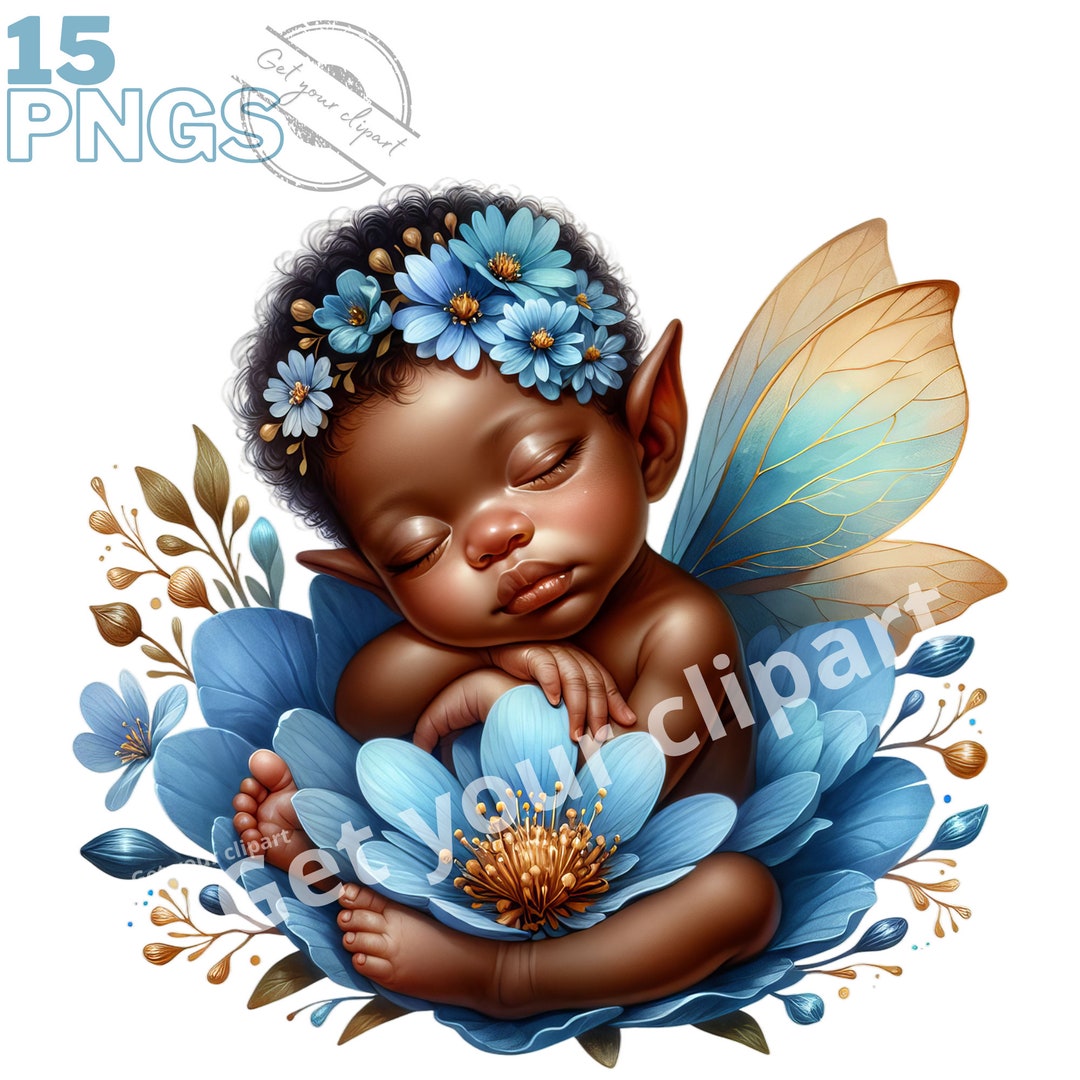 Baby Fairy Clipart Bundle, Fantasy Clipart, Pixie Clipart, Fantasy Png ...