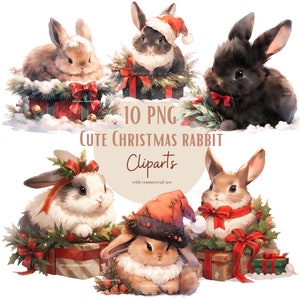 Ensemble d'illustrations de lapins mignons, cliparts de lapins pour tous vos projets créatifs et professionnels, usage commercial inclus