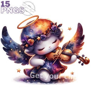 Ensemble d'illustrations de personnages célestes mignons, clipart png pour tous vos projets créatifs, usage commercial inclus