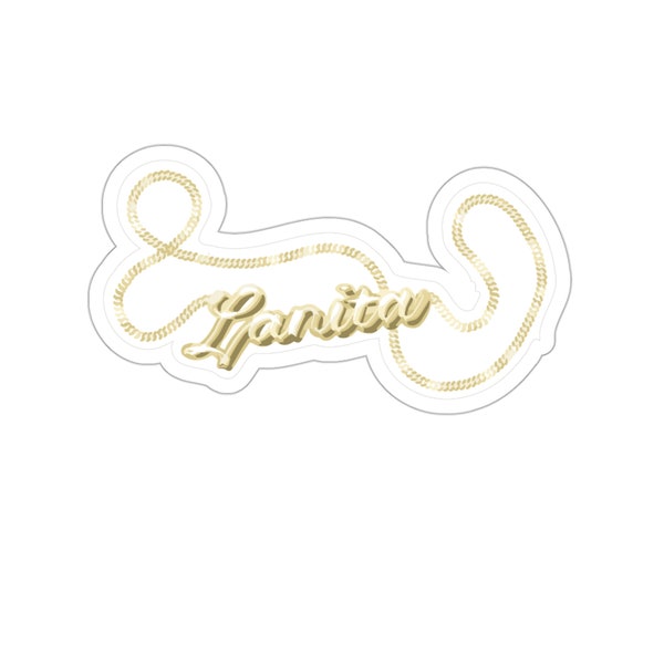 Lana Del Rey Gold Chain Sticker