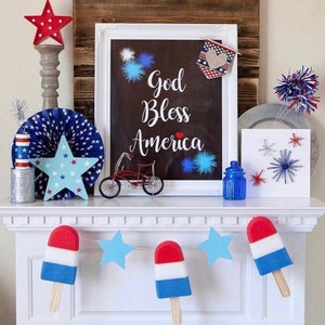 God Bless America Printable, God Bless America PDF, 4th of July, Patriotic, Fourth of July, 4th of July Printable File, Independence Day