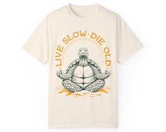 Live Slow Die Old Tortoise (Transparent)