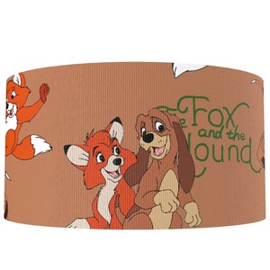 Fox and the Hound 1" or 1.5" Grosgrain Ribbon