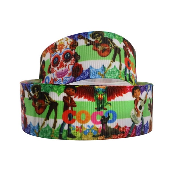 Coco Land of the Dead 1" Grosgrain Ribbon