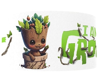 Guardians of the Galaxy Groot 1" or 1.5" Grosgrain Ribbon