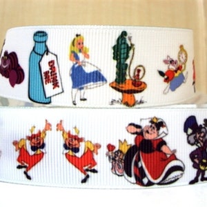 Alice in Wonderland Drink Me 1" Grosgrain Ribbon
