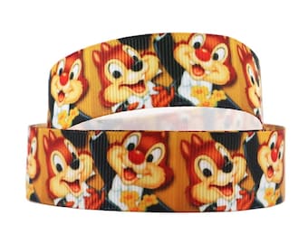 Cinta de grogrén de Chip y Dale de 7/8"