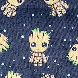 Imperfect-Guardians of the Galaxy Groot 100% Cotton Fabric