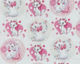 Aristocats Marie Print 100% Cotton Fabric