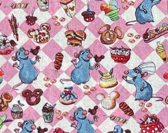 Ratatouille Print 100% Cotton Fabric | Fat Quarter | Tumbler