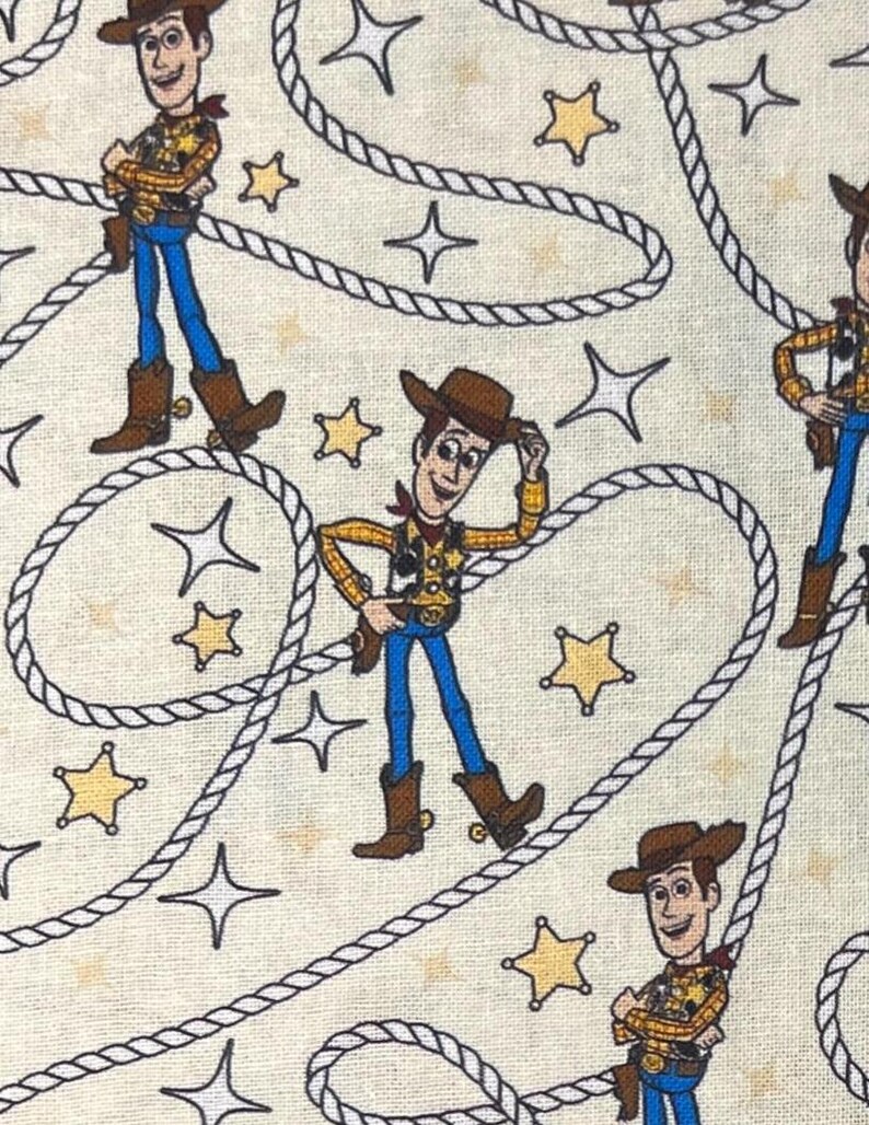 Sheriff Woody Toy Story Print 100% Cotton Fabric - Etsy