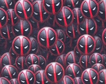 18" x 10" Remnant Superhero Deadpool 100% Cotton Fabric