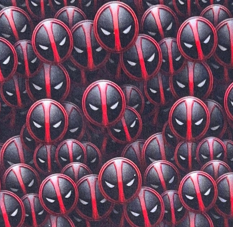 Superhero Deadpool 100% Cotton Fabric | Fat Quarter | Tumbler - Etsy