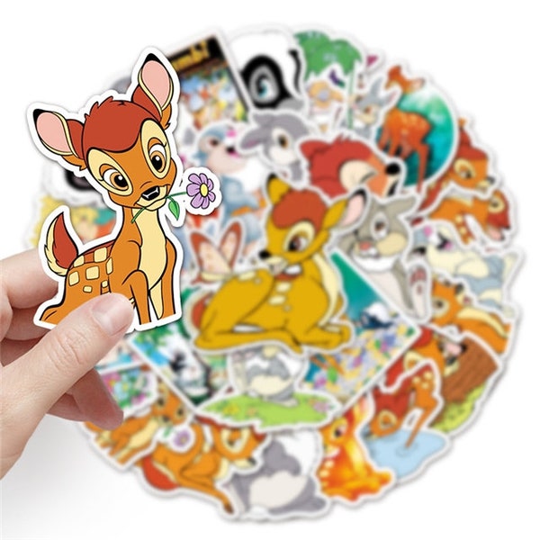 Bambi Stickers -- Waterproof -- Laptop, Hydro Flask, Scrapbooking, Journaling, Luggage, Skateboard, Diary, Phone Case