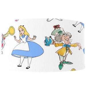 Alice in Wonderland 1.5" Grosgrain Ribbon