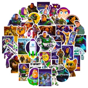 Buzz Lightyear Stickers -- Waterproof -- Laptop, Hydro Flask, Scrapbooking, Journaling, Luggage, Skateboard, Diary, Phone Case