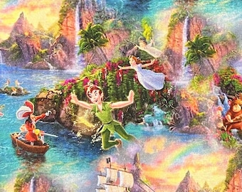Peter Pan Lost Boys Druck 100% Baumwolle