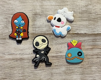 3D Soft Resin | Jack, Sally, Zero, Scrump | Hair Bow Center, Key Ring, Scrapbook Embellishment