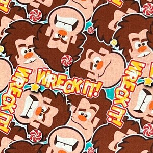 Wreck It Ralph Print 100% bawełniana tkanina