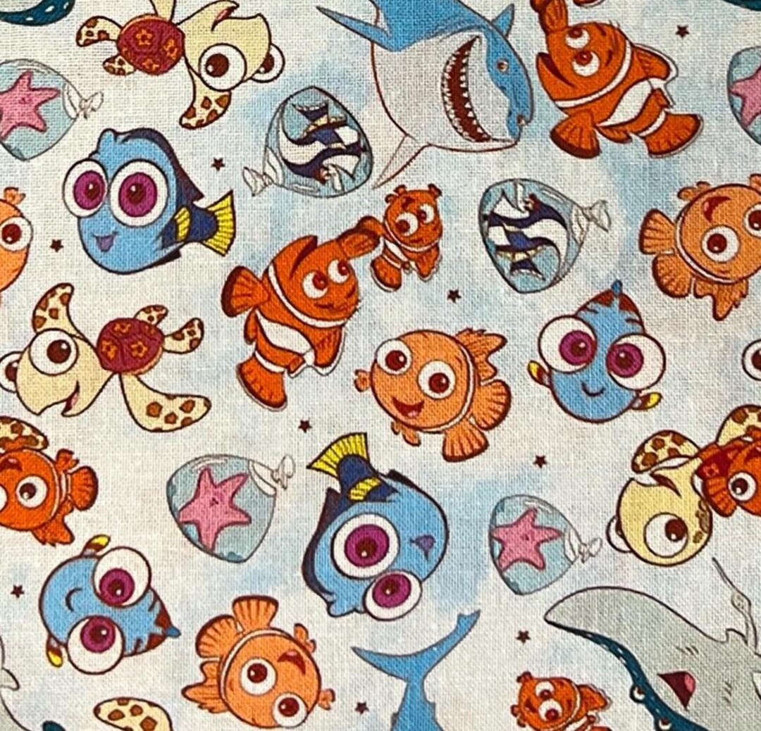 Finding Nemo Print 100% Cotton Fabric - Etsy