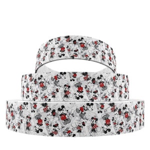 Classic Mouse 1" or 1.5" Grosgrain Ribbon
