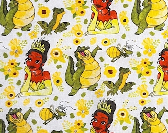 Princess and the Frog Tiana Print 100% Cotton Fabric