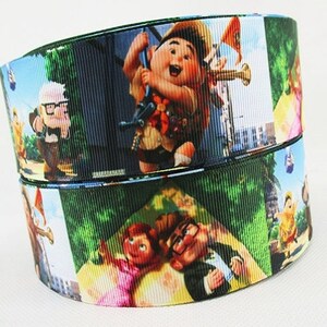 Up Dug, Russell, Carl 1.5" Grosgrain Ribbon