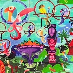 Enchanted Tiki Room Print 100% Cotton Fabric