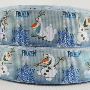 Frozen Olaf 1" Grosgrain Ribbon
