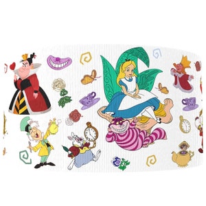 Alice in Wonderland 1.5" Grosgrain Ribbon