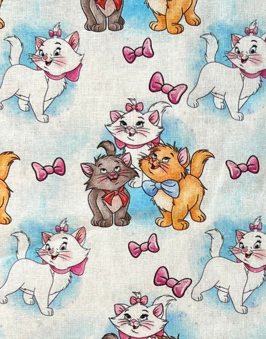 Aristocats Marie Print 100% Cotton Fabric | Fat Quarter | Tumbler - Etsy