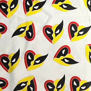 Superhero Wolverine and Deadpool 100% Cotton Fabric | Fat Quarter | Tumbler