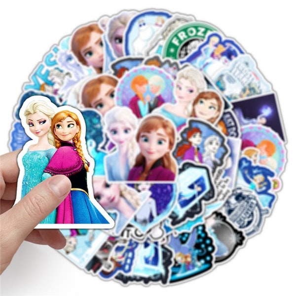 Frozen Stickers -- Waterproof -- Laptop, Hydro Flask, Scrapbooking, Journaling, Luggage, Skateboard, Diary, Phone Case