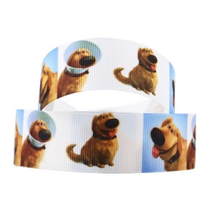 Up Dug the Dog 1" Grosgrain Ribbon