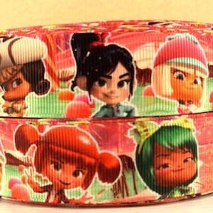 Wreck It Ralph Vanellope 1" Grosgrain Ribbon