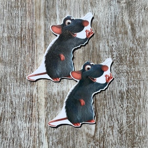 Disney's Ratatouille Flat Back Resin | Remy | Kokarda do włosów w środku, brelok, ozdoba do albumu