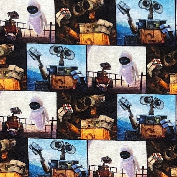 Wall-E Print 100% Cotton Fabric