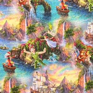 Peter Pan Lost Boys Print 100% Cotton Fabric | Fat Quarter | Tumbler