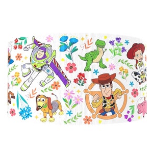 Disney Toy Story Buzz and Woody 1" or 1.5" Grosgrain Ribbon