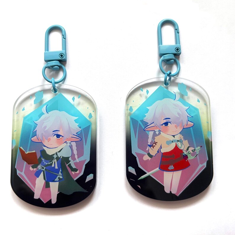 Alphinaud & Alisae Acrylic Keychains - Etsy