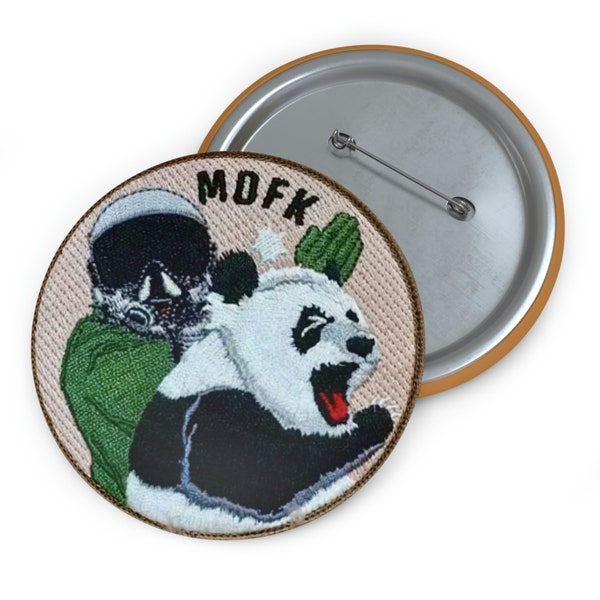 MDFK Panda Scramble Taiwan Air Force Badge Pin Buttons