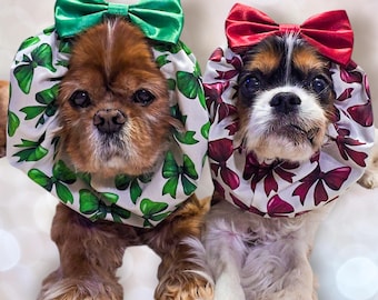 Gebogen strikken / Verstelbare halsdoek spaniël / Honden met lange oren / Cavalier King Charles-spaniël