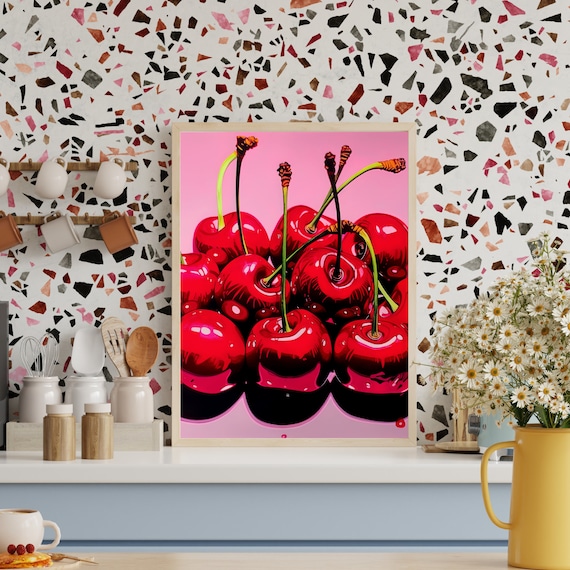 アート・デザイン・音楽 Cherries Jubilee Cherry Jubilee: an Andy Warhol-inspired Art Piece and Pop Art Ode