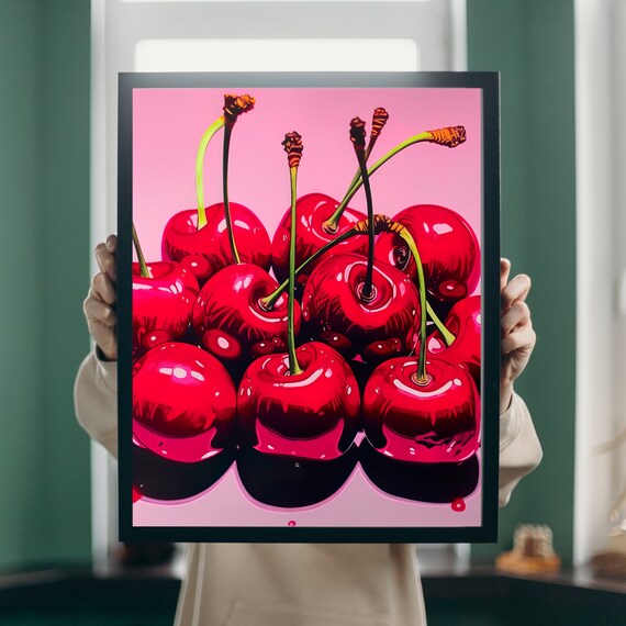 Cherry Jubilee: an Andy Warhol-inspired Art Piece and Pop Art Ode