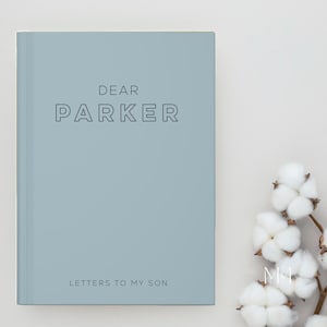 Caderno de capa dura Cartas para meu filho • Diário querido filho • Diário com nome de presente personalizado para neto • Diário personalizado Cartas para meu bebê