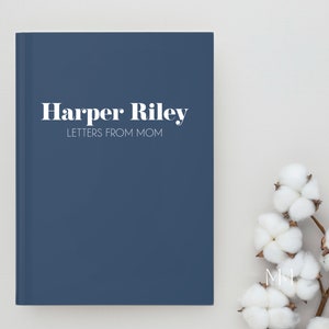 Caderno de capa dura Cartas para meu filho • Diário querido filho • Diário com nome de presente personalizado • Diário personalizado Cartas para meu bebê
