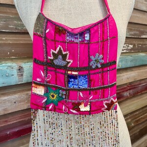 Colorful Bright Pink Summer Satchel - India