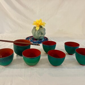 Set Bamboo Noodle Bowls - Thailand